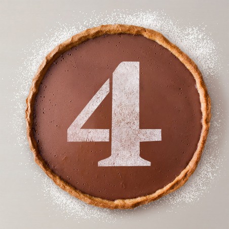 Modello per torta Algon 25 cm Numeri 4 (36 Unità)