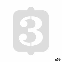 Modello per torta Algon Numeri 3 (36 Unità)