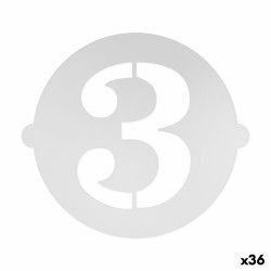 Modello per torta Algon 25 cm Numeri 3 (36 Unità)