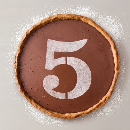 Modello per torta Algon 25 cm Numeri 5 (36 Unità)