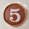 Modello per torta Algon 25 cm Numeri 5 (36 Unità)