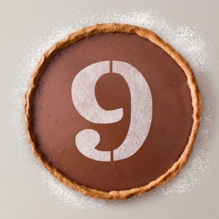 Modello per torta Algon 25 cm Numeri 9 (36 Unità)