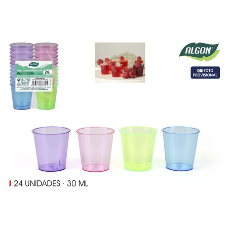 Bicchierino Algon Ø 4 cm 30 ml 24 Pezzi (24 Unità)