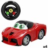 Macchinina Radiocomandata Ferrari 21 x 10 x 11 cm (4 Unità)