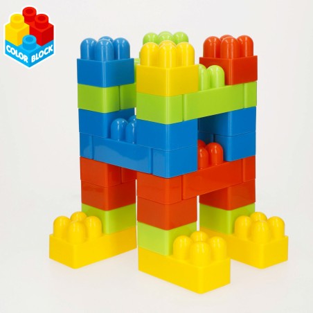 Blocchi di Costruzioni Color Block 144 Pezzi