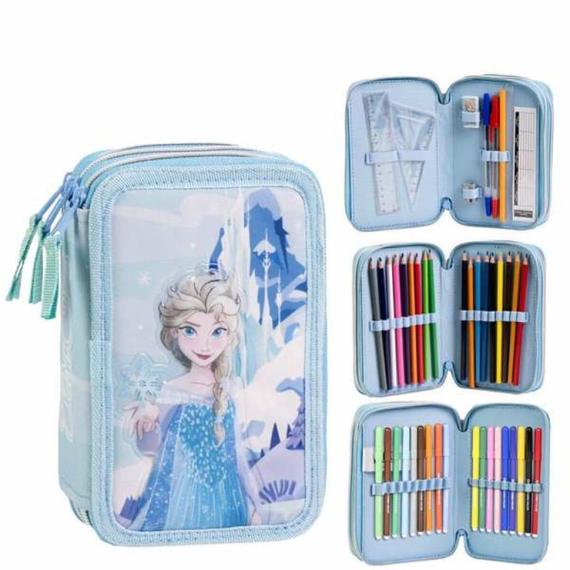 Astuccio Frozen Blu scuro 12,5 x 6,5 x 19,5 cm Astuccio Frozen Blu scuro 12,5 x 6,5 x 19,5 cm
