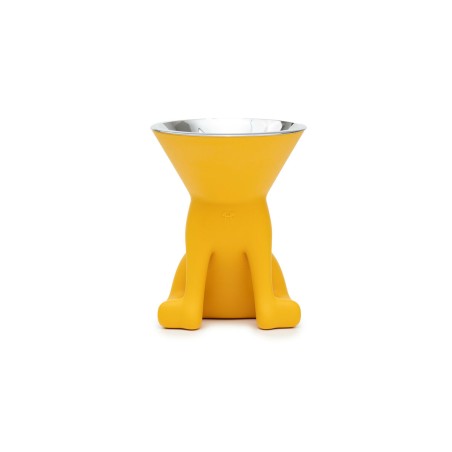 Ciotola per cani United Pets Elisabeth Yellow Acciaio inossidabile Polietilene 1 L
