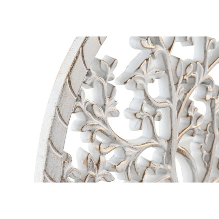 Decorazione da Parete DKD Home Decor Bianco Dorato Argentato 40 x 1,5 x 40 cm
