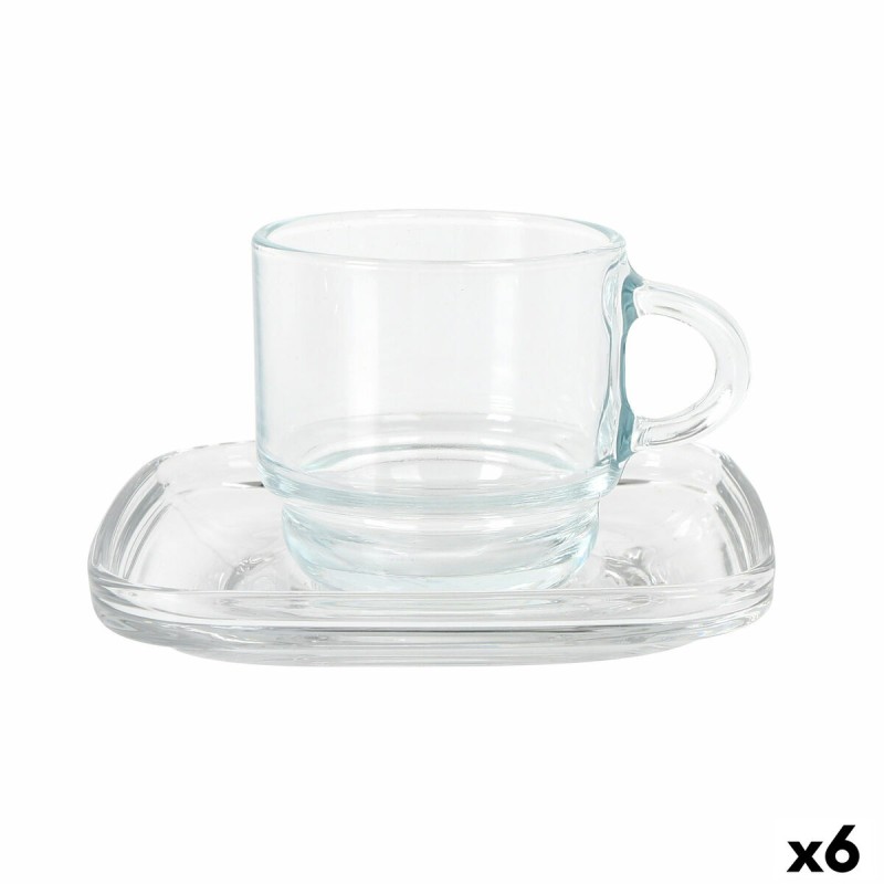 Set di 6 Tazze con Piatto LAV Cozy (6 Unità)