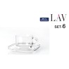 Set di 6 Tazze con Piatto LAV Cozy (6 Unità)