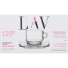 Set di 6 Tazze con Piatto LAV Cozy (6 Unità)