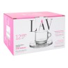 Set di 6 Tazze con Piatto LAV Cozy (6 Unità)