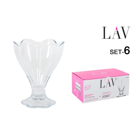Set di Bicchieri LAV Lily 250 ml 6 Pezzi (4 Unità)