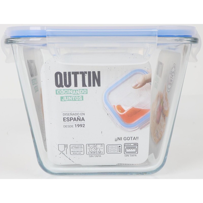 Porta pranzo Quttin Rettangolare 2,35 L (6 Unità)