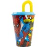 Bicchiere con Cannuccia Spider-Man CZ11366 430 ml