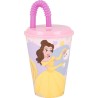 Bicchiere con Cannuccia Disney Princess CZ11362 430 ml