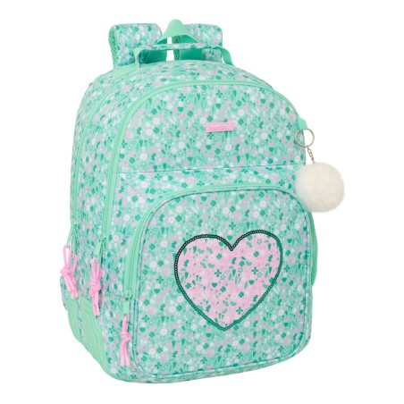 Zaino Scuola Safta Cuore Menta 32 x 42 x 15 cm