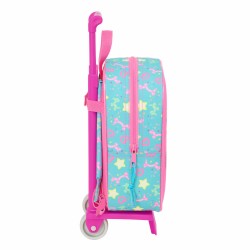 Zaino Scuola Gabby's Dollhouse Confetti Rosa Turchese 22 x 27 x 10 cm