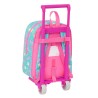 Trolley per la Scuola Gabby's Dollhouse Confetti Rosa Turchese 22 x 27 x 10 cm