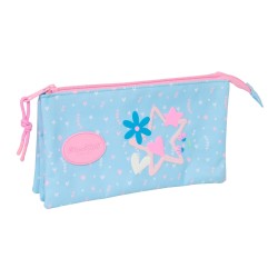 Necessaire BlackFit8 Smile Rosa Azzurro Chiaro 22 x 12 x 3 cm