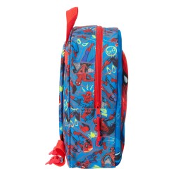 Zaino Scuola Spider-Man Rosso Blu Marino 22 x 27 x 10 cm