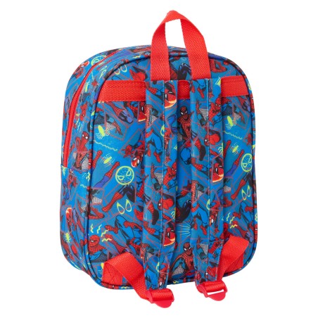 Zaino Scuola Spider-Man Rosso Blu Marino 22 x 27 x 10 cm