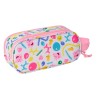 Zaino Scuola Peppa Pig Azzurro Bianco Rosa 21 x 8 x 6 cm