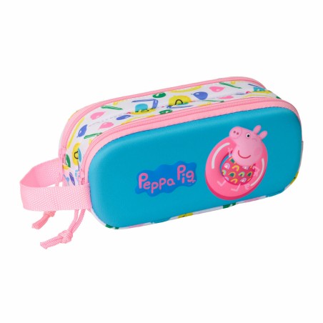 Zaino Scuola Peppa Pig Azzurro Bianco Rosa 21 x 8 x 6 cm