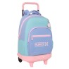 Zaino Scuola Munich Mellow Azzurro Rosa Blu cielo 33 x 45 x 22 cm