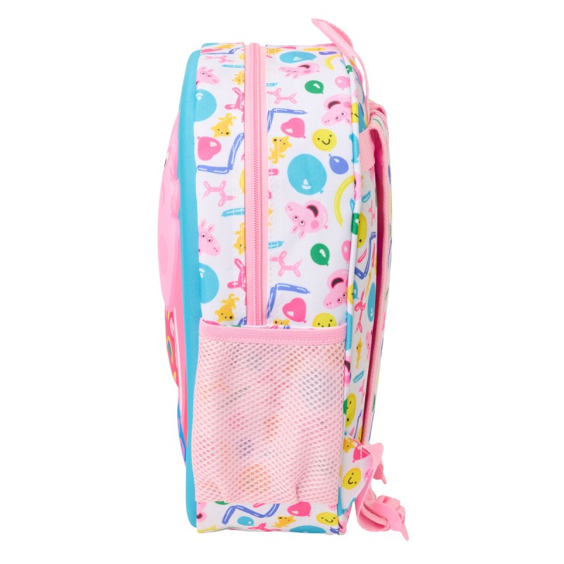 Zaino Scuola Peppa Pig Azzurro Bianco Rosa 27 x 33 x 10 cm Zaino Scuola Peppa Pig Azzurro Bianco Rosa 27 x 33 x 10 cm