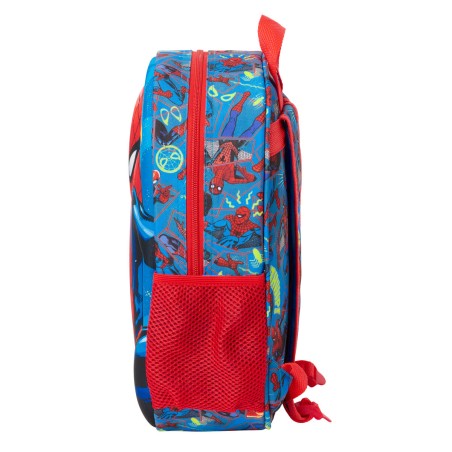 Zaino Scuola Spider-Man Rosso Blu Marino 27 x 33 x 10 cm