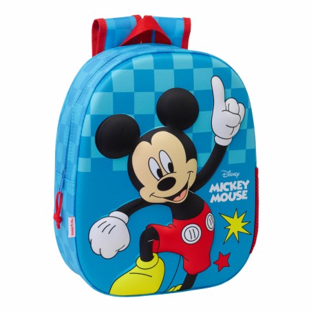 Zaino Scuola Mickey Mouse Clubhouse Azzurro 27 x 33 x 10 cm