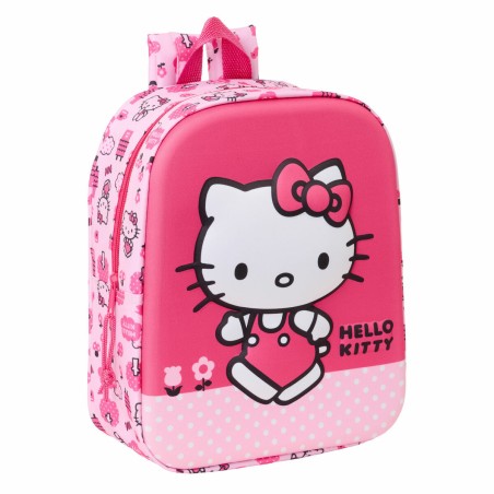 Zaino Scuola Hello Kitty Rosa 22 x 27 x 10 cm