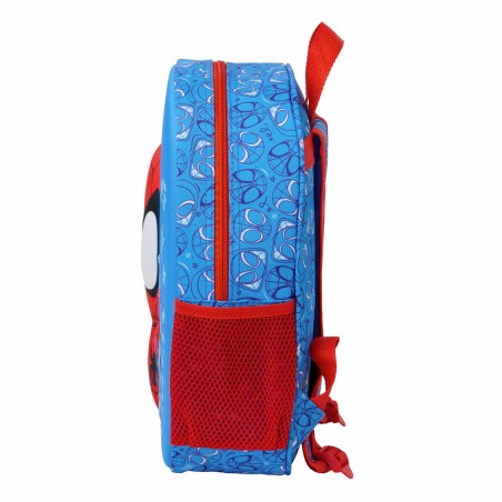 Zaino Scuola Spider-Man Rosso Blu Marino 27 x 33 x 10 cm
