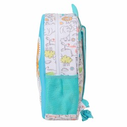 Zaino Scuola Safta Azzurro Bianco 27 x 33 x 10 cm
