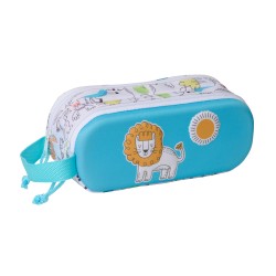 Zaino Scuola Safta Azzurro Bianco 21 x 8 x 6 cm