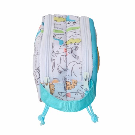 Zaino Scuola Safta Azzurro Bianco 21 x 8 x 6 cm