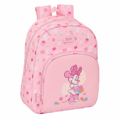 Zaino Scuola Minnie Mouse Baby Rosa 28 x 34 x 10 cm