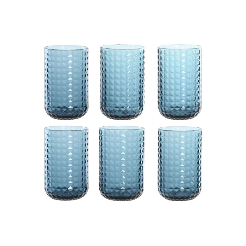 Set di Bicchieri Home ESPRIT Azzurro Cristallo 420 ml (6 Unità) Set di Bicchieri Home ESPRIT Azzurro Cristallo 420 ml (6 Unità)