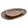 Set di piatti Home ESPRIT Naturale Legno di acacia 26 x 18 x 1,6 cm
