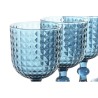 Set di Bicchieri Home ESPRIT Azzurro Cristallo 380 ml (6 Unità)