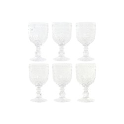 Set di Bicchieri Home ESPRIT Trasparente Cristallo 270 ml (6 Unità)