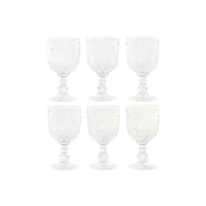 Set di Bicchieri Home ESPRIT Trasparente Cristallo 270 ml (6 Unità) Set di Bicchieri Home ESPRIT Trasparente Cristallo 270 ml (6 Unità)