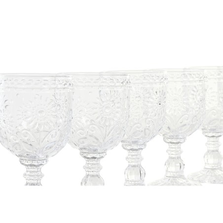 Set di Bicchieri Home ESPRIT Trasparente Cristallo 270 ml (6 Unità)