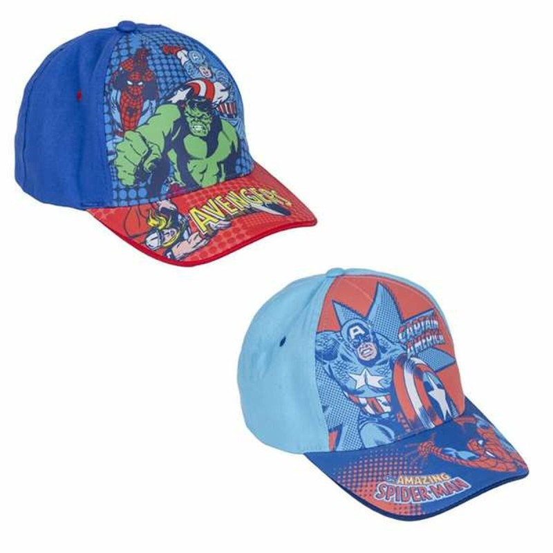 Cappellino per Bambini The Avengers Azzurro Cappellino per Bambini The Avengers Azzurro