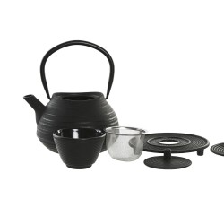 Teiera Home ESPRIT Nero Acciaio inossidabile Ferro 800 ml