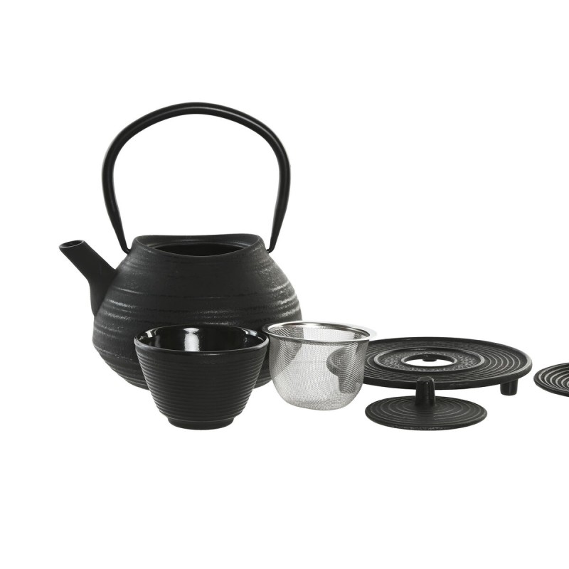 Teiera Home ESPRIT Nero Acciaio inossidabile Ferro 800 ml