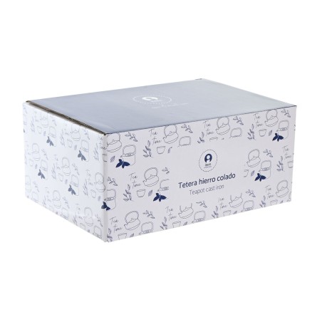 Teiera Home ESPRIT Nero Acciaio inossidabile Ferro 800 ml