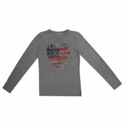 Maglia a Maniche Lunghe per Bambini Levi's Fille Grigio scuro