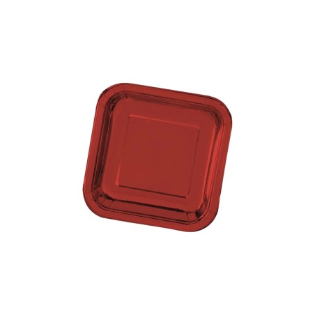 Set di piatti Algon Rosso 26 cm 3 Pezzi (18 Unità)
